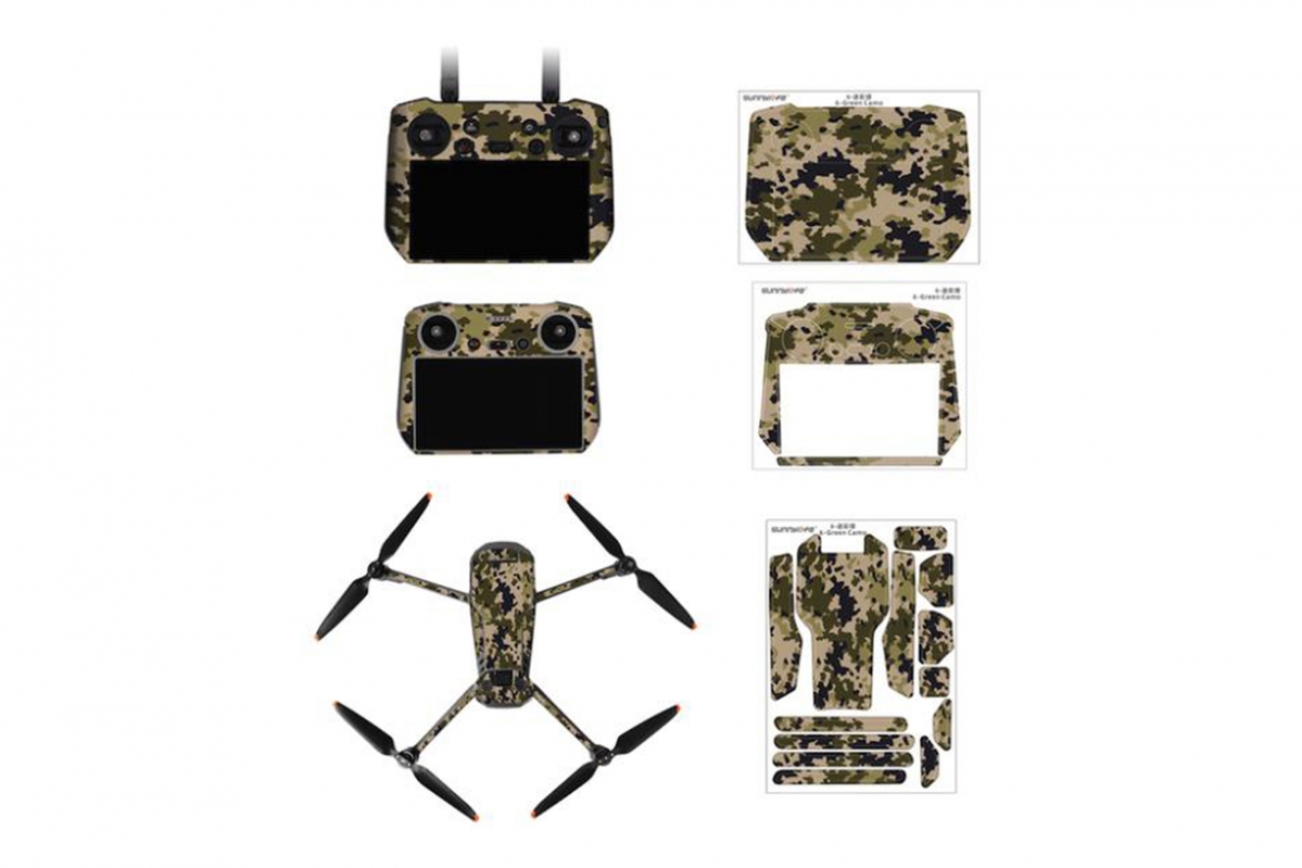 WRAPGRADE Stickers Compatible with DJI Spectacles 3 (Airforce Silver